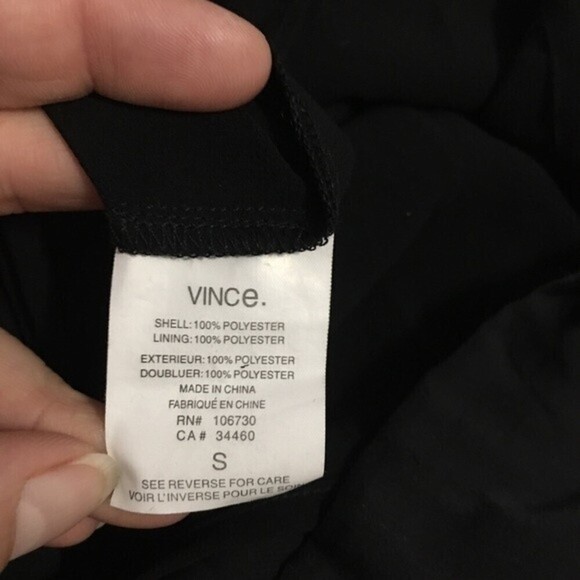 VINCE Black Drawstring Dress size S - Picture 11 of 12